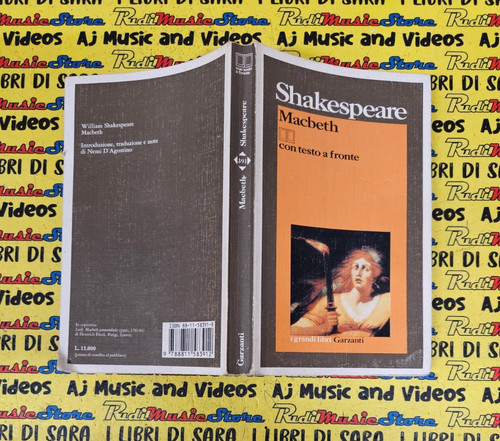 Book libro macbeth - testo, a