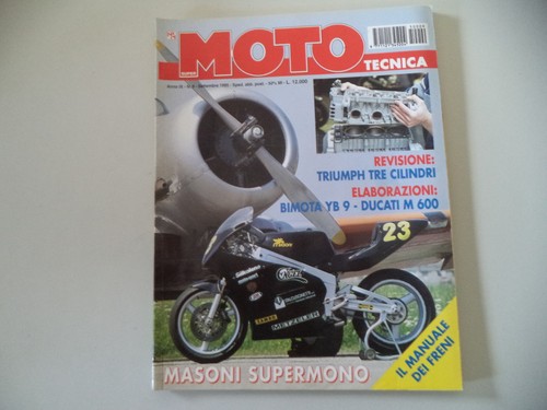 Moto tecnica 1995 bimota yb - tecnica, 9/1995