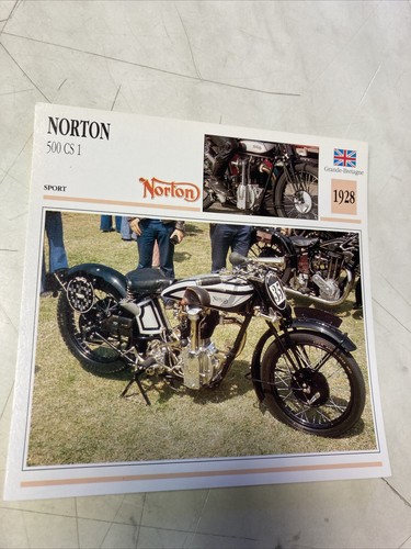 Norton 500 cs1 1928 scheda - cs1,