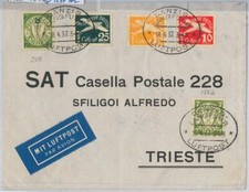56167 - GERMANIA - STORIA POSTALE: COPERTINA POSTA AEREA con francobollo RARO 1957 LANGFAHRT