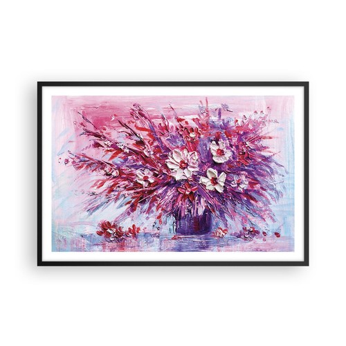 Poster 91x61cm impasto fiori - poster,