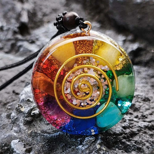 Collana ciondolo orgonite - collana,