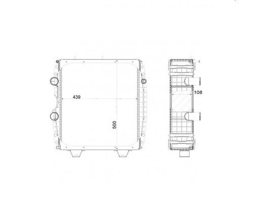 Radiator for landini rex - rex,