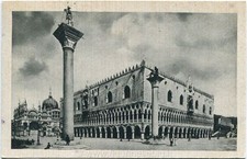 Primi 1900 Venezia - Vista del Palazzo Ducale, Basilica S. Marco - FP B/N ANIM