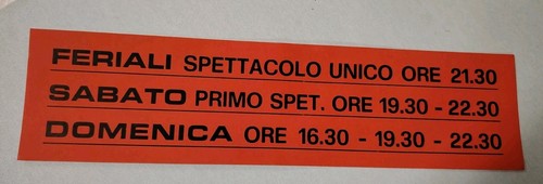 Cartello locandine cinema