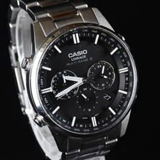 Orologio Casio Lineage LIW M700D 1AJF Radio Solare Cronografo Quadrante Nero Giappone