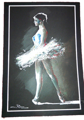 Quadro dipinto cartoncino - su,