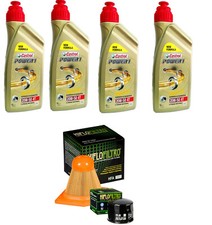 KIT TAGLIANDO CASTROL POWER 1 20W50 FILTRO OLIO ARIA BMW K 1300 S 2011 2012