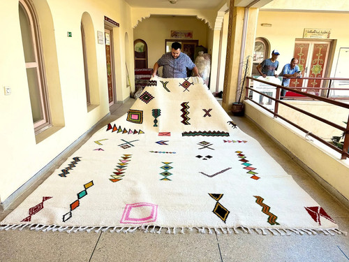 Tappeto boemo astratto