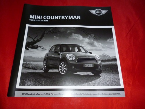 Listino prezzi mini countryman - mini,