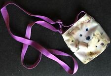 piccola borsetta a tracolla per bambini con disegni cuccioli di cane