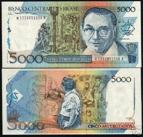 Brasile 5000 cruzados 214 - 5000, p-214