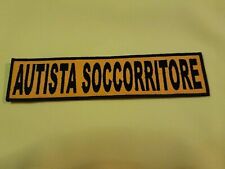 PATCH AUTISTA SOCCORRITORE RICAMATO GIALLO PASTELLO - AMBULANZA- 118 SOCCORSO