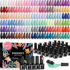 Kit Semipermanente Unghie, 60 PCS Smalti Semipermanenti per Unghie54 Colori Smal
