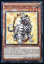 BESTIA CRISTALLO TIGRE TOPAZIO Comune in Italiano SDCB-IT004 YUGIOH