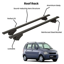 2 Pcs Black Cross Bars for