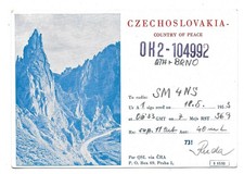 Radio QSL OK2-104992 Brno