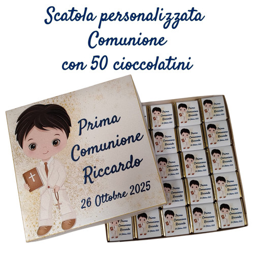Scatola con cioccolatini - scatola, 50