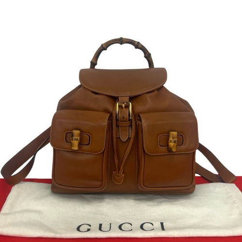 Gucci zaino bambù - gucci, pelle