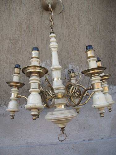 Lampadario luci legno - luci,