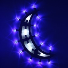 Luminaria Salentina Luna Led Bianco e Blu Artigianale