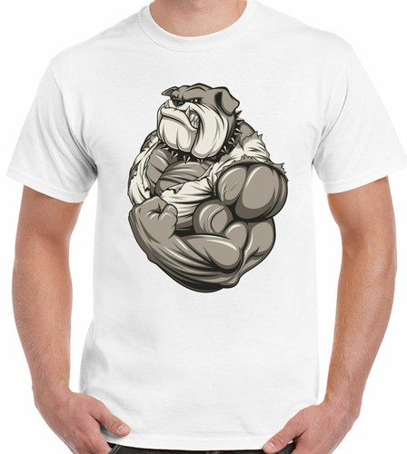 Bulldog shirt uomo palestra - t-shirt,