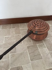 Antico Scaldaletto Rame Forato