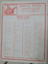 EMILIO PUJOL STUDI N. 2 PER CHITARRA SOLA SPARTITO MUSICALE N 1201