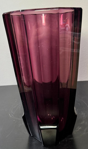 Vetro vaso moser viola - vaso,, moser,