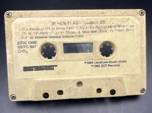 Black flag damaged cassette - flag,