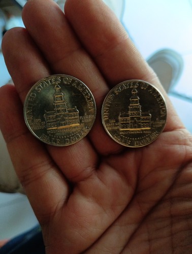 Coppia monete mezzo dollaro - coppia,