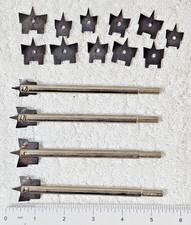 Set punte per legno espansive regolabili vintage - 4 alberi + 13 frese - trapano utensile