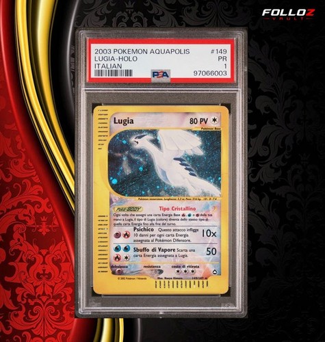 Carta pokemon lugia crystal - pokemon,