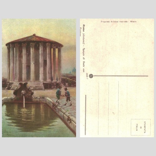 Vintage postcard tempio di - postcard,