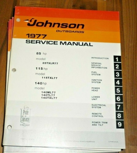 Johnson 1977 motore - johnson, 1977!