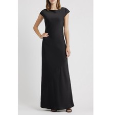 Abito lungo WAYF Johanna nero