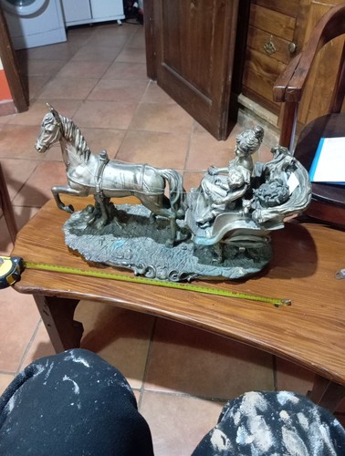 Statua alpacca bagno d - ,
