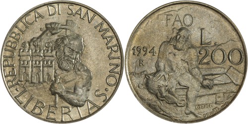 San marino 200 lire - 200,