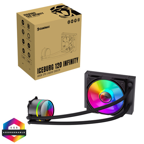 Gamemax iceburg 120 - mm, nero