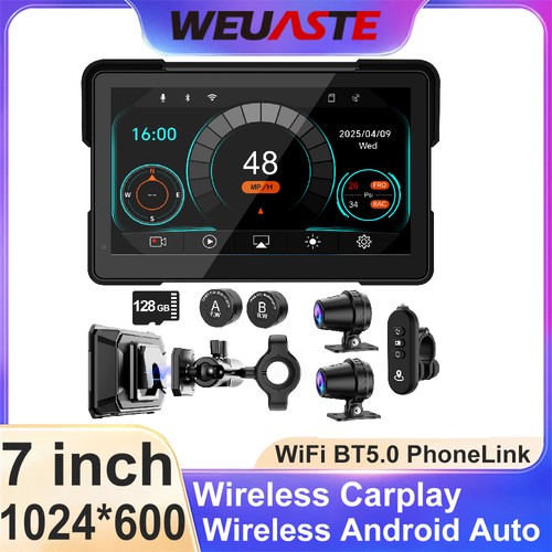 Motorcycle gps wireless - 7",