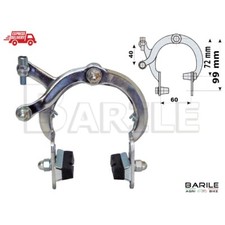 Pinza Freno Posteriore in Acciaio Cromato Bici Graziella - Epoca - Pieghevole