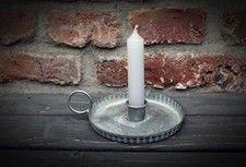 Portacandele con manico zinco