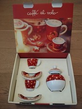 Set Coppia Tazze Caffè + Zuccheriera THUN Caffè al Volo 2005 Limited Edition