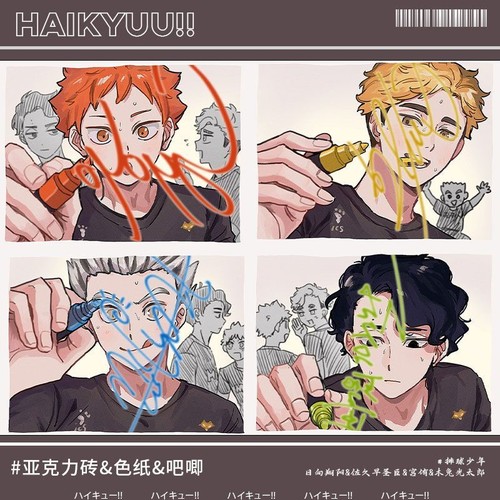 Haikyuu distintivi laser - haikyuu!!,