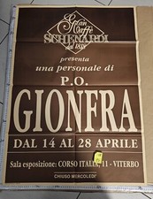 Manifesto Viterbo Gran Caffè Schenardi P.O. Gionfra Mostra 1988