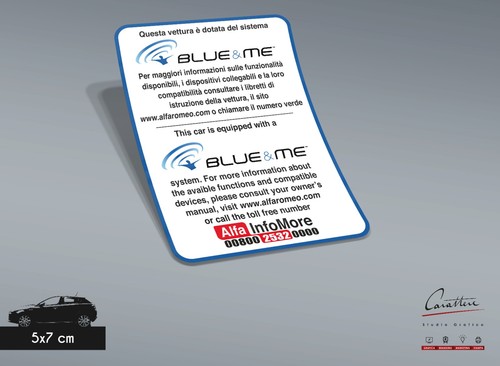 Adesivo blue alfa romeo - blue, &