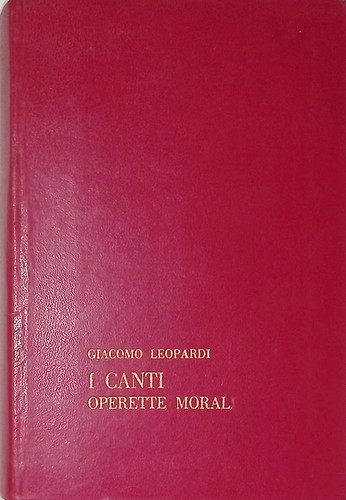 Canti operette morali - i,
