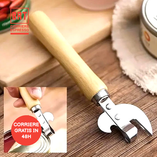 Apribottiglie con manico legno