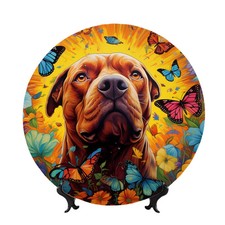 Piatto decorativo cane