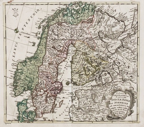 Mappa scandinavia norvegia - mappa,